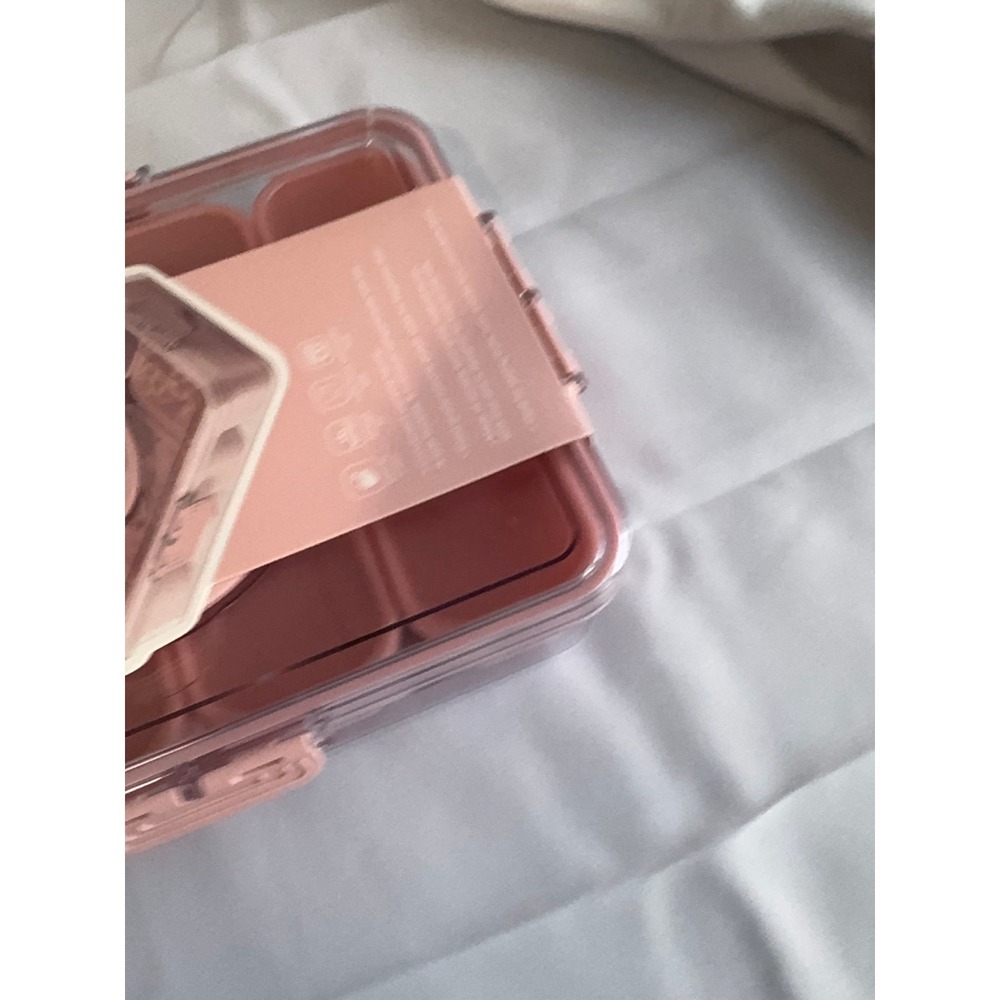 CWC Cook With Color On-The-Go Snack Box 8 Compartment Food Container Pink - Picture 3 of 12